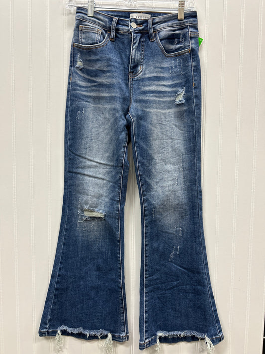 Jeans Flared By Blakeley In Blue Denim, Size:2