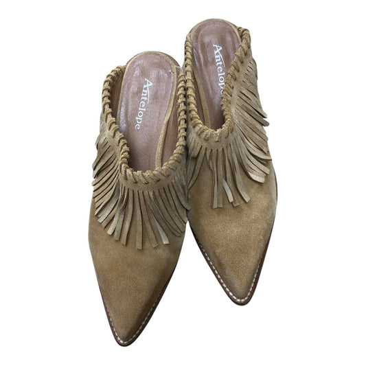 Shoes Heels Block By Cmc In Brown, Size:8.5