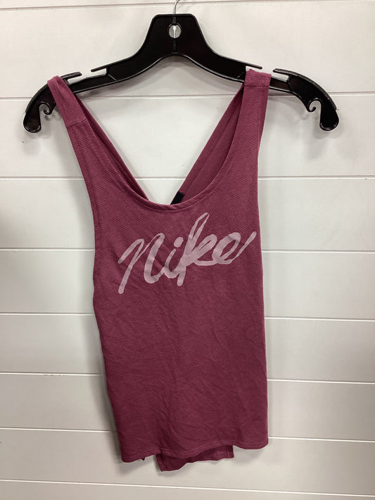 Athletic Top Sleeveless By Nike In Purple, Size:M