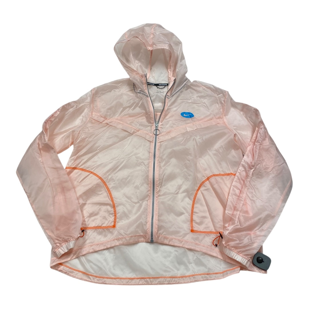 Athletic Jacket By Nike In Pink, Size:Xl
