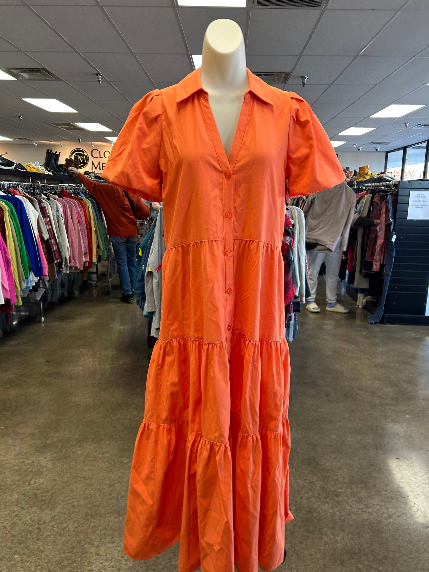 Dress Casual Maxi By Cma In Orange, Size:S