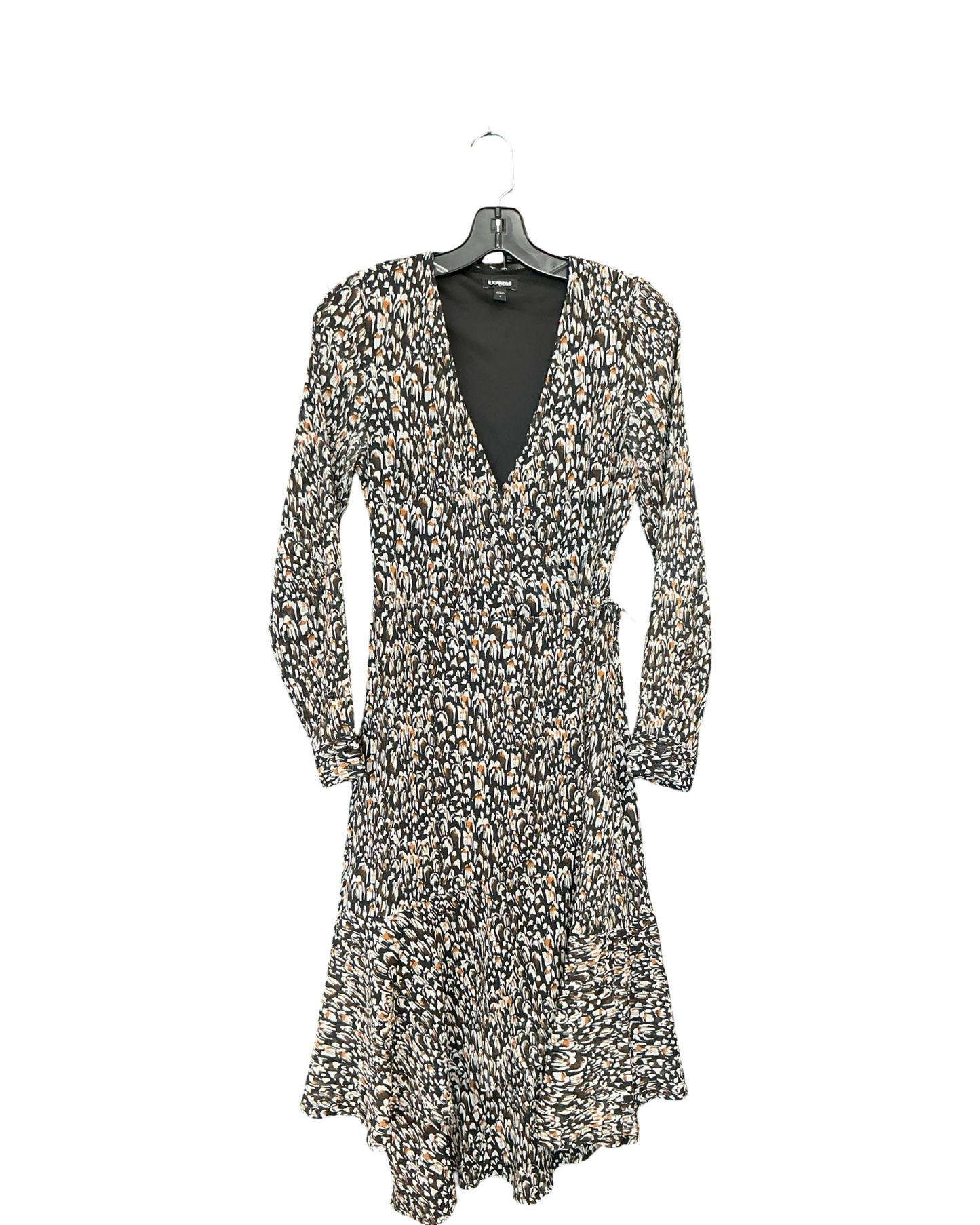 Dress Work By Express In Black & Brown, Size:S