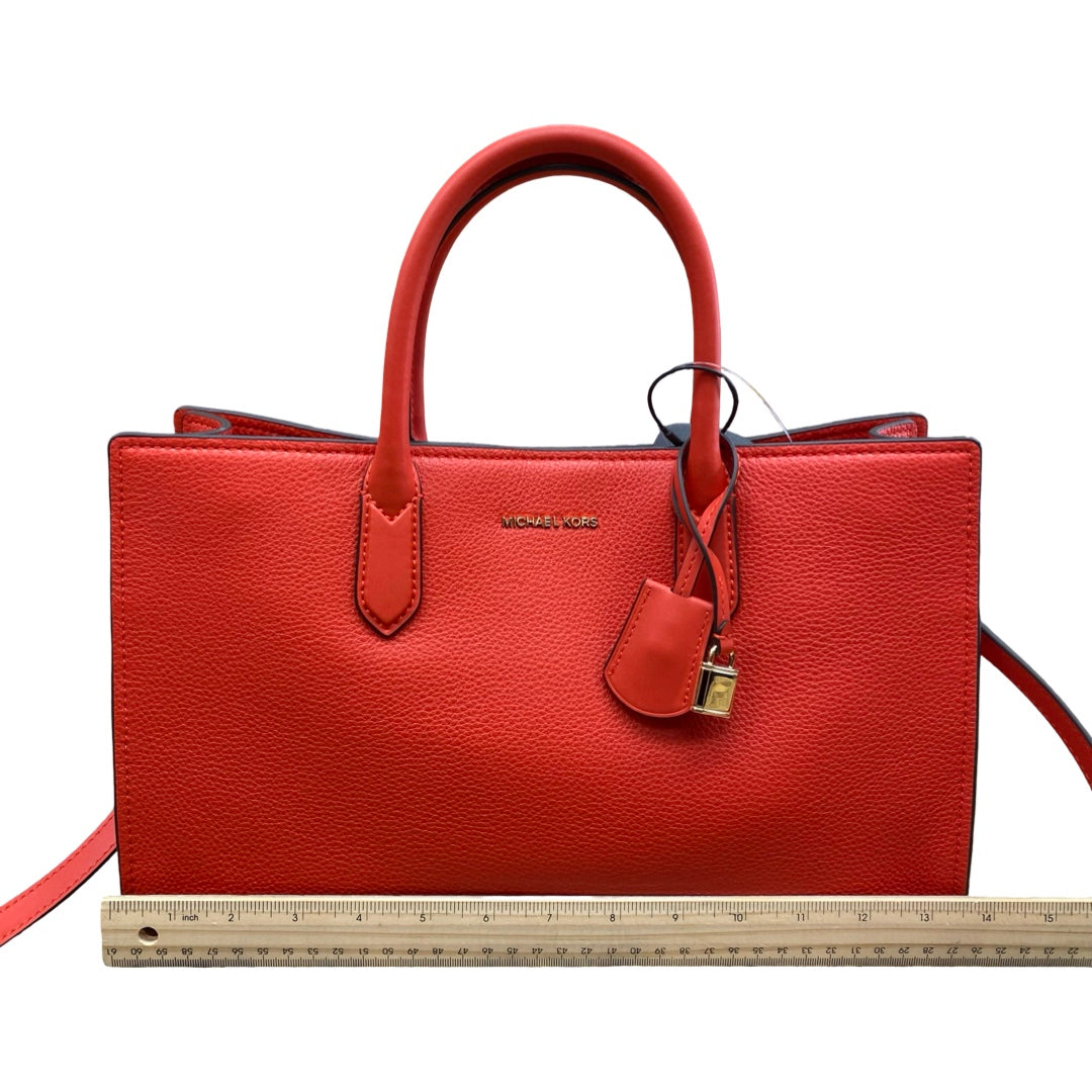Handbag Designer By Michael Kors In Red, Size:Medium