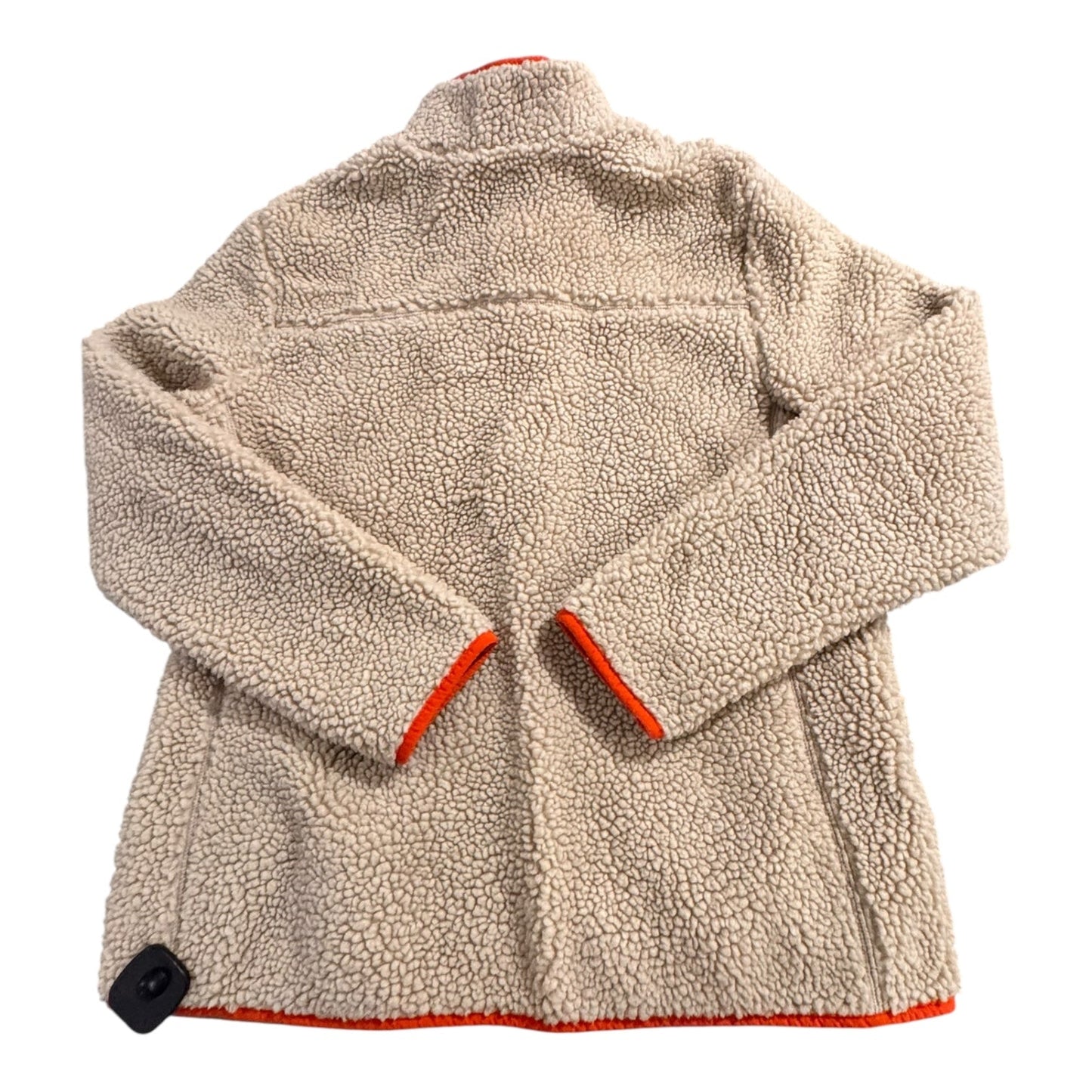 Jacket Fleece By Eddie Bauer In Blue & Tan, Size:L