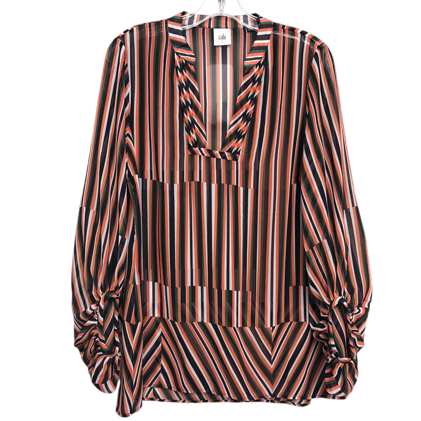 Top Ls By Cabi In Striped Pattern, Size:S