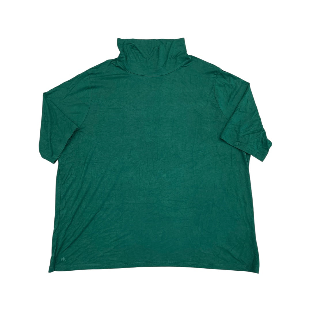 Top Ss By Lauren By Ralph Lauren In Green, Size:3X