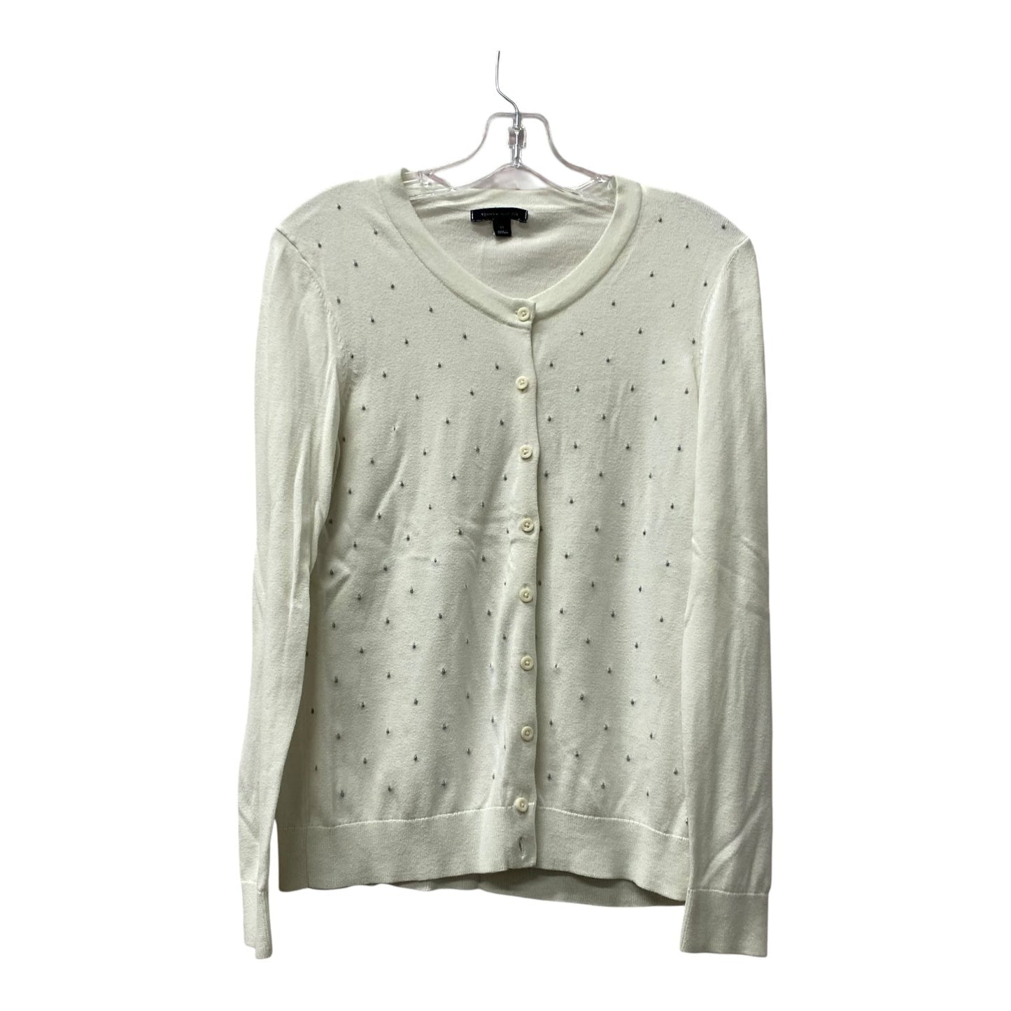 Sweater Cardigan By Tommy Hilfiger In White, Size:M