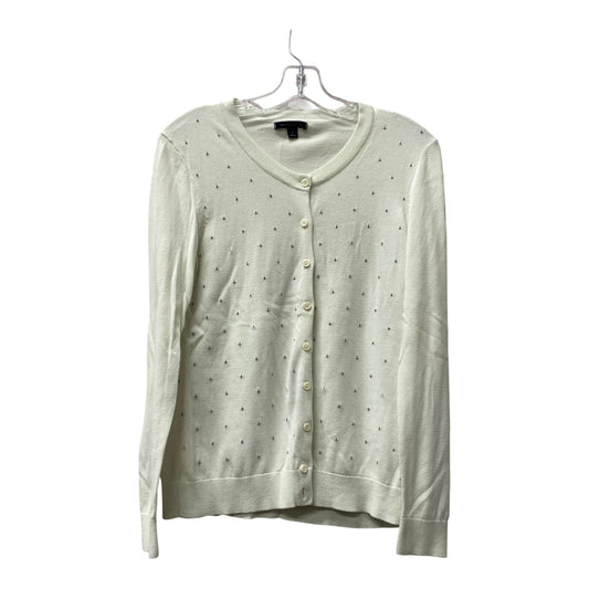 Sweater Cardigan By Tommy Hilfiger In White, Size:M