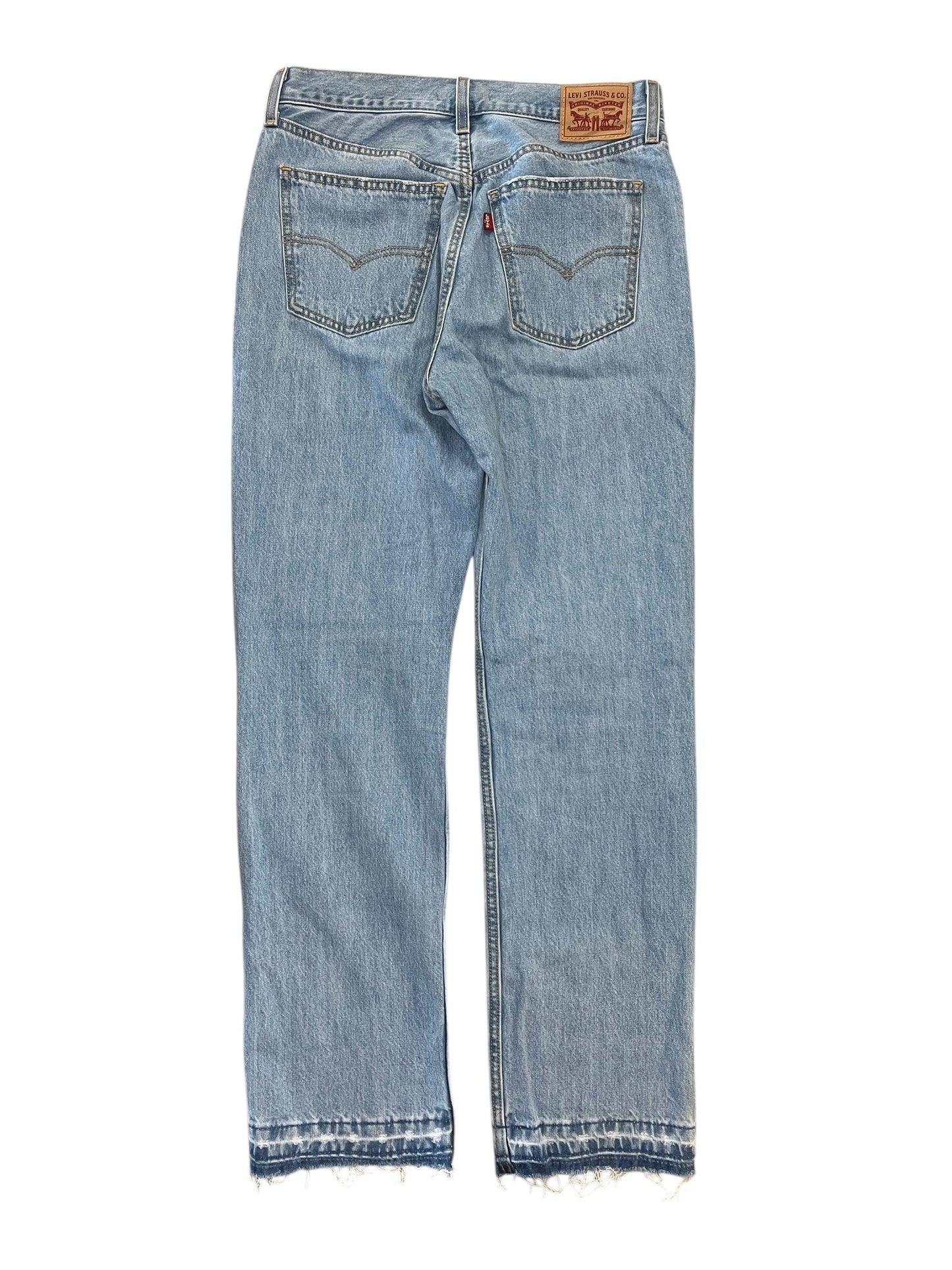 Jeans Straight By Levis In Blue Denim, Size:4