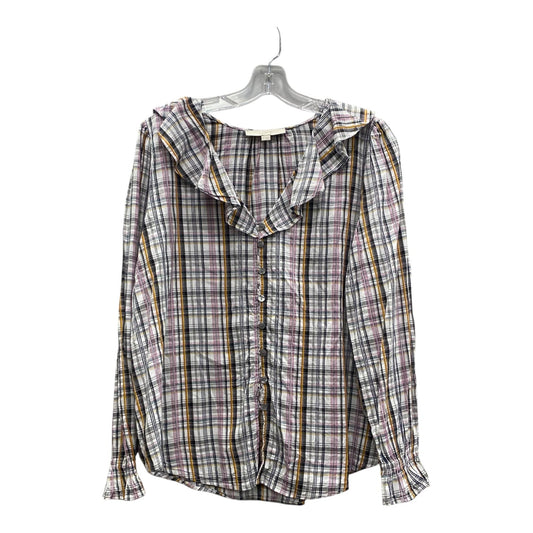 Top Ls By Loft In Black & Red, Size:L