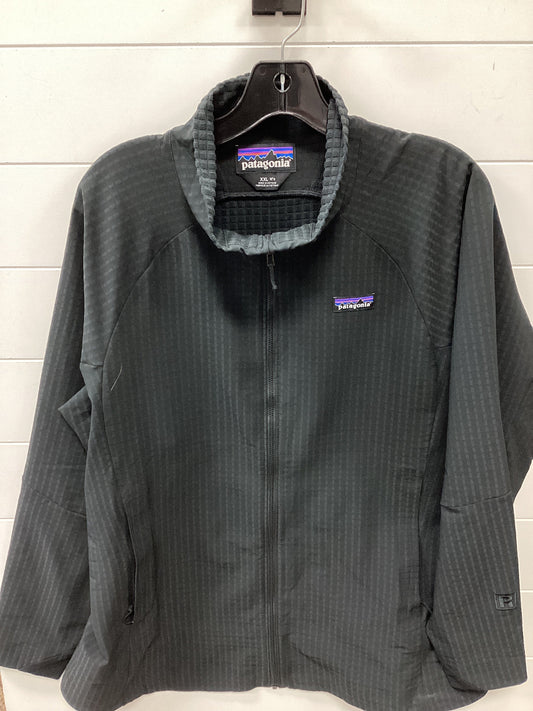 Athletic Top Ls Collar By Patagonia In Black, Size:1X