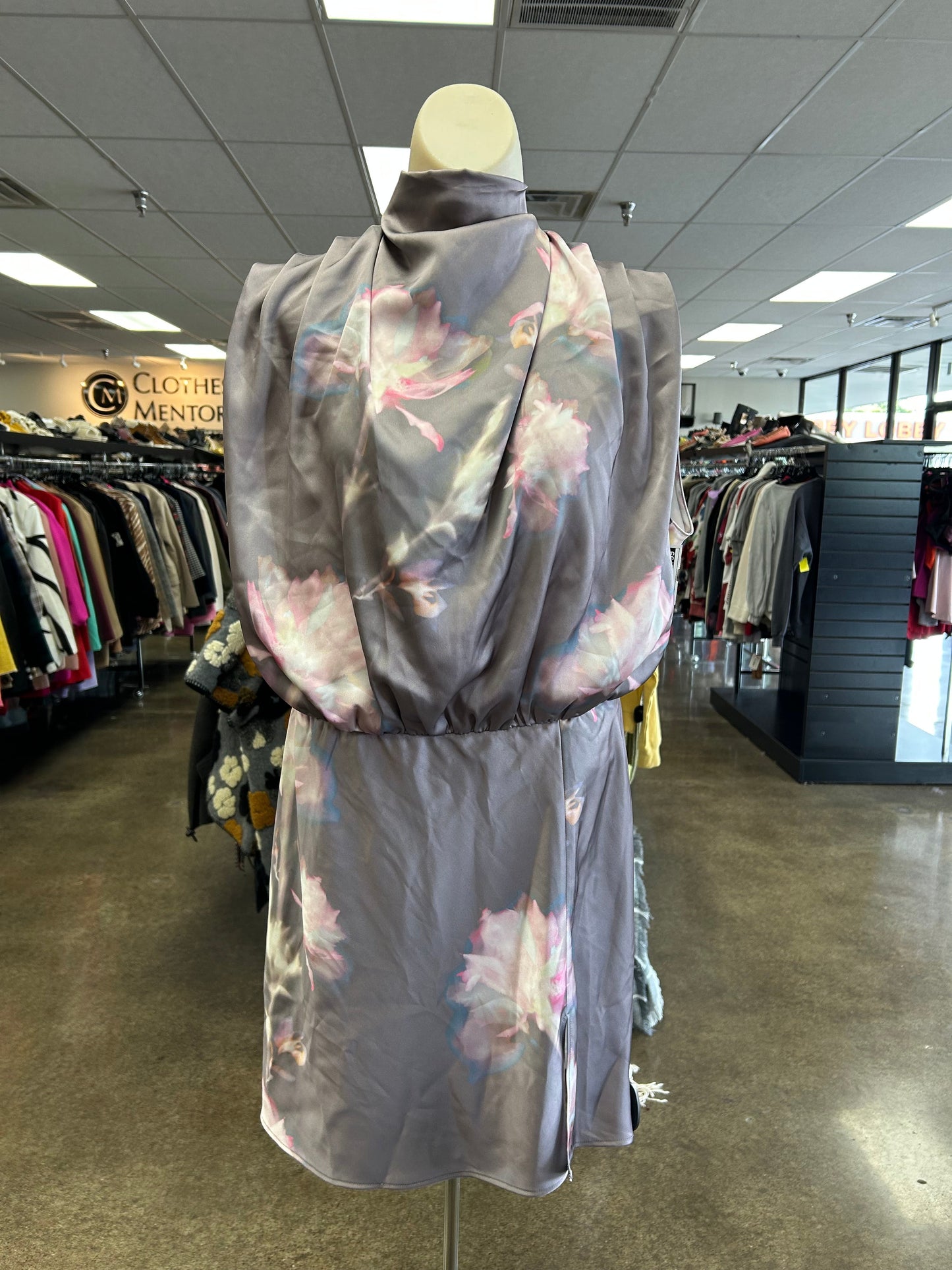 Dress Casual Short By Amanda Uprichard In Grey & Pink, Size:L