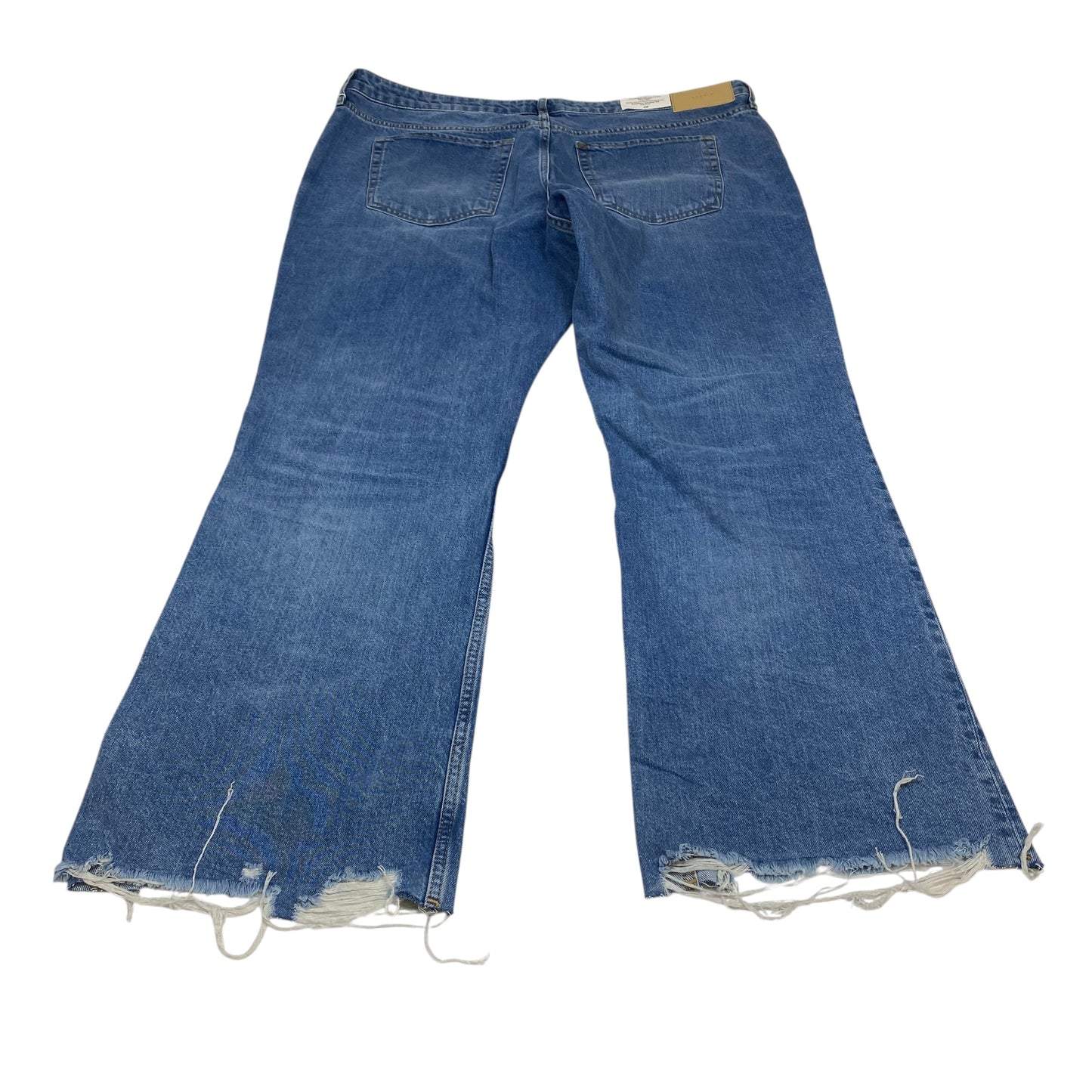 Jeans Flared By H&M In Blue Denim, Size:20