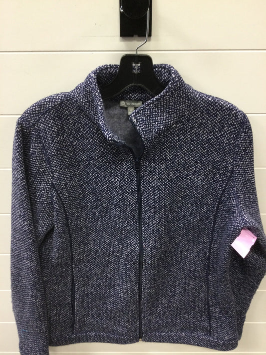 Jacket Fleece By Talbots In Blue, Size:M