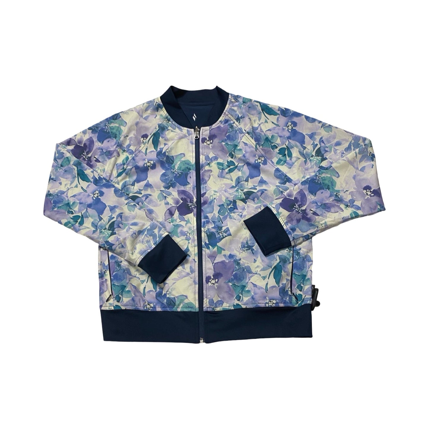 Athletic Jacket By Skechers In Multi, Size:M