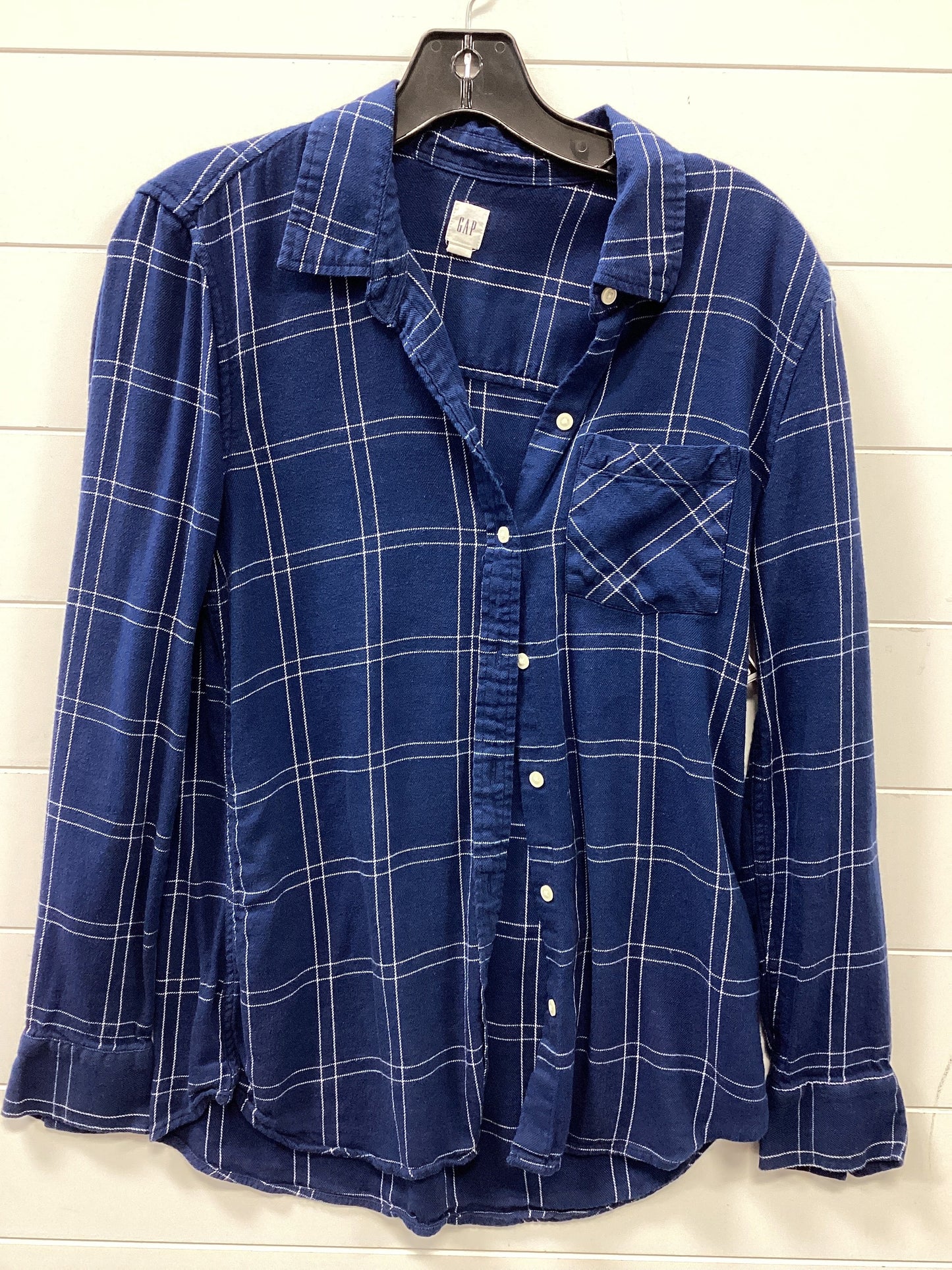 Blouse Ls By Gap In Blue, Size:S