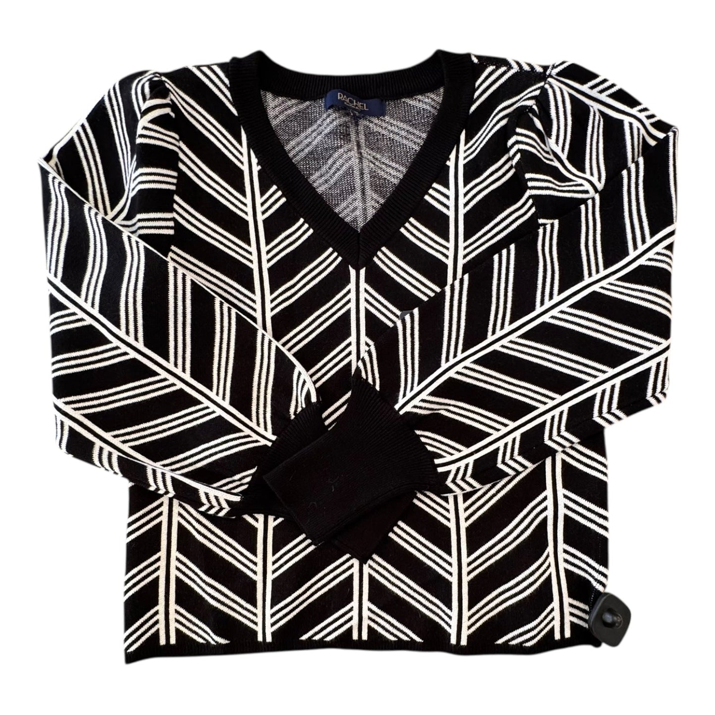 Sweater By Rachel Roy In Black & White, Size:L