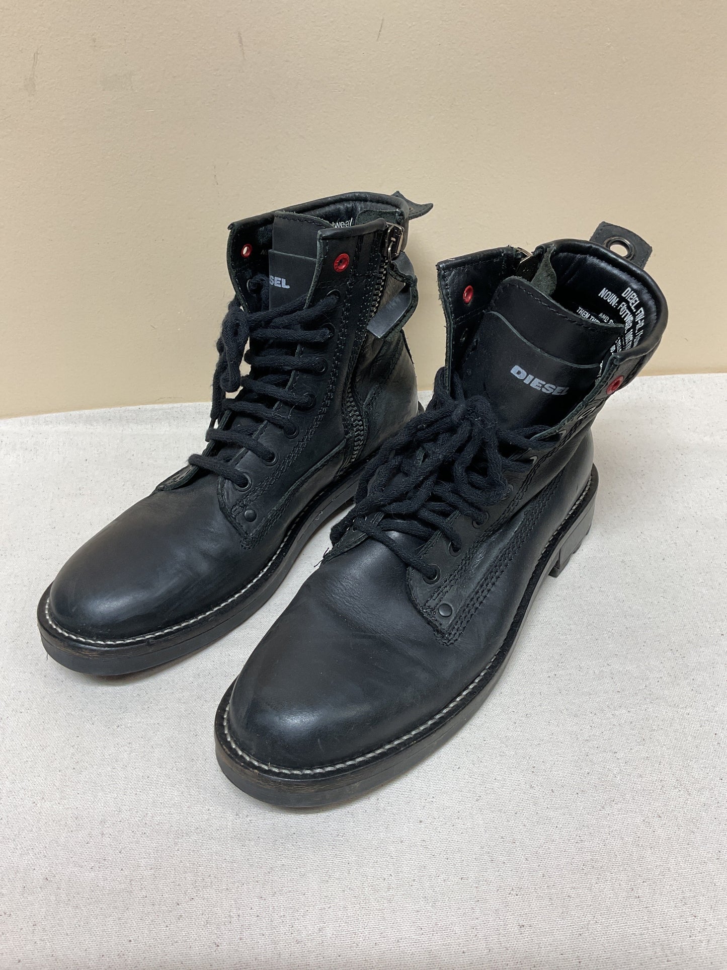 Boots Combat By Diesel In Black, Size:9