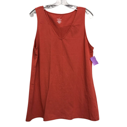 Top Sleeveless Basic By Torrid In Orange, Size:3X