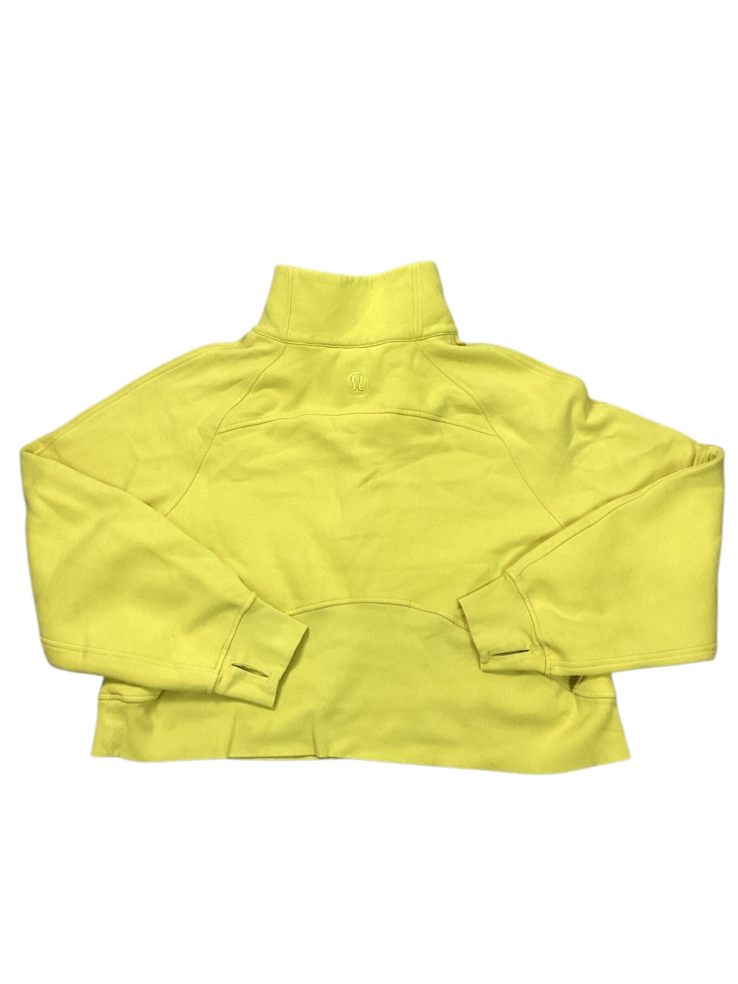 Athletic Sweatshirt Collar By Lululemon In Yellow, Size:Xl
