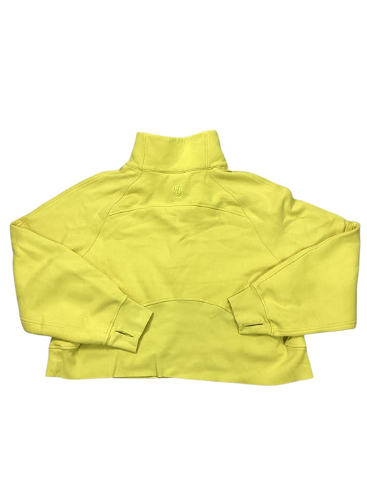 Athletic Sweatshirt Collar By Lululemon In Yellow, Size:Xl