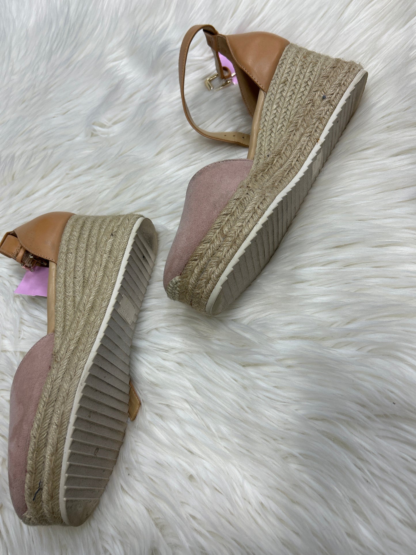 Shoes Heels Wedge By Nine West In Tan, Size:7.5