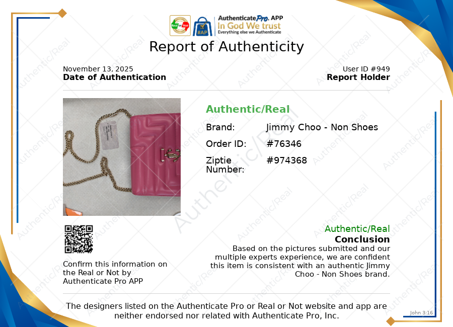 Handbag Luxury Designer By Jimmy Choo In Pink, Size:Small