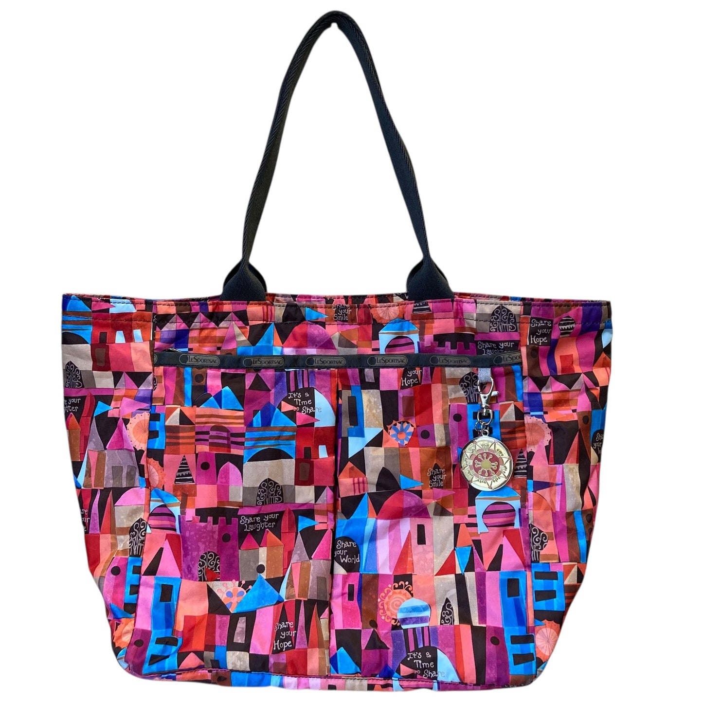 Handbag By Le Sport Sac In Multi, Size:Medium