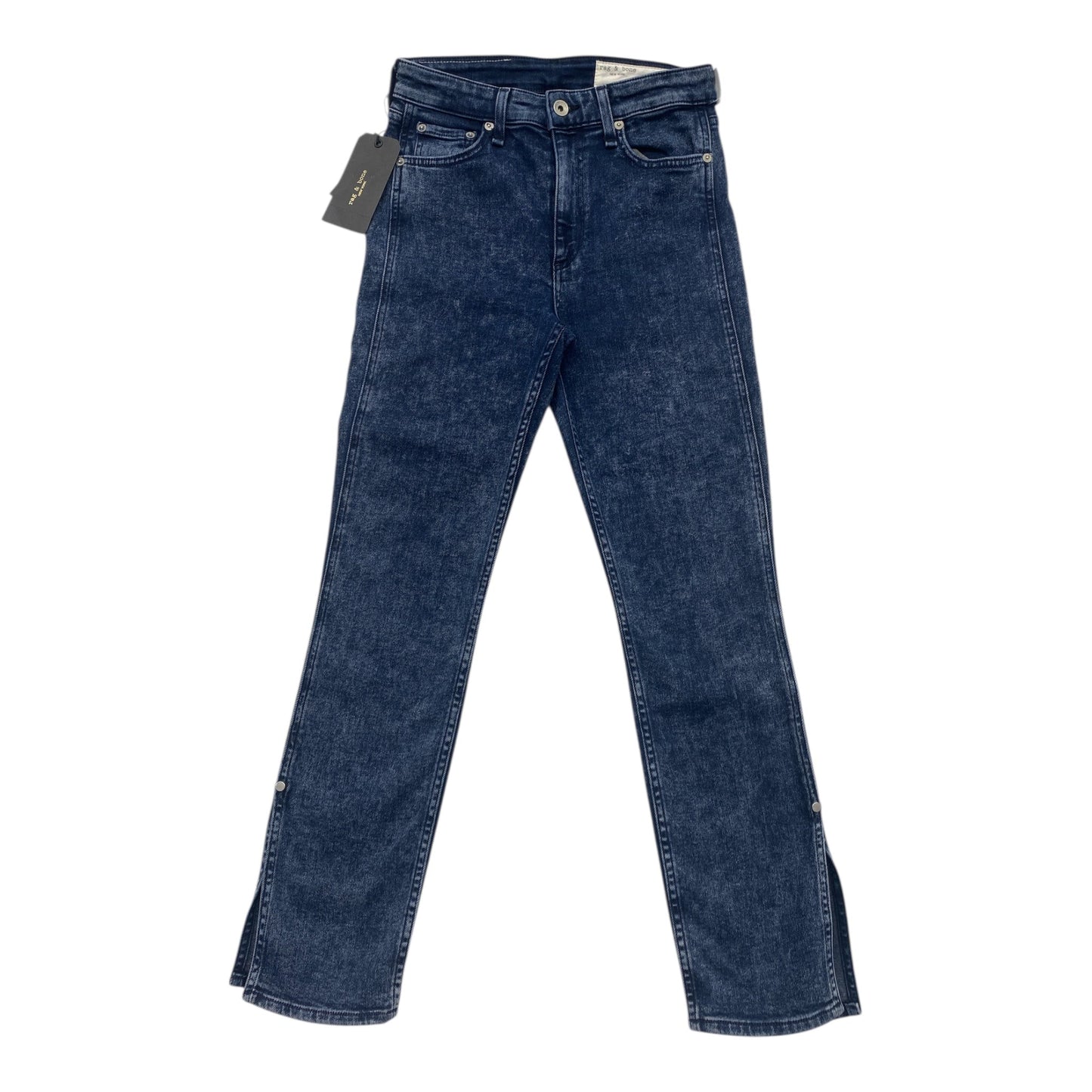 Jeans Skinny By Rag And Bone In Blue Denim, Size:2