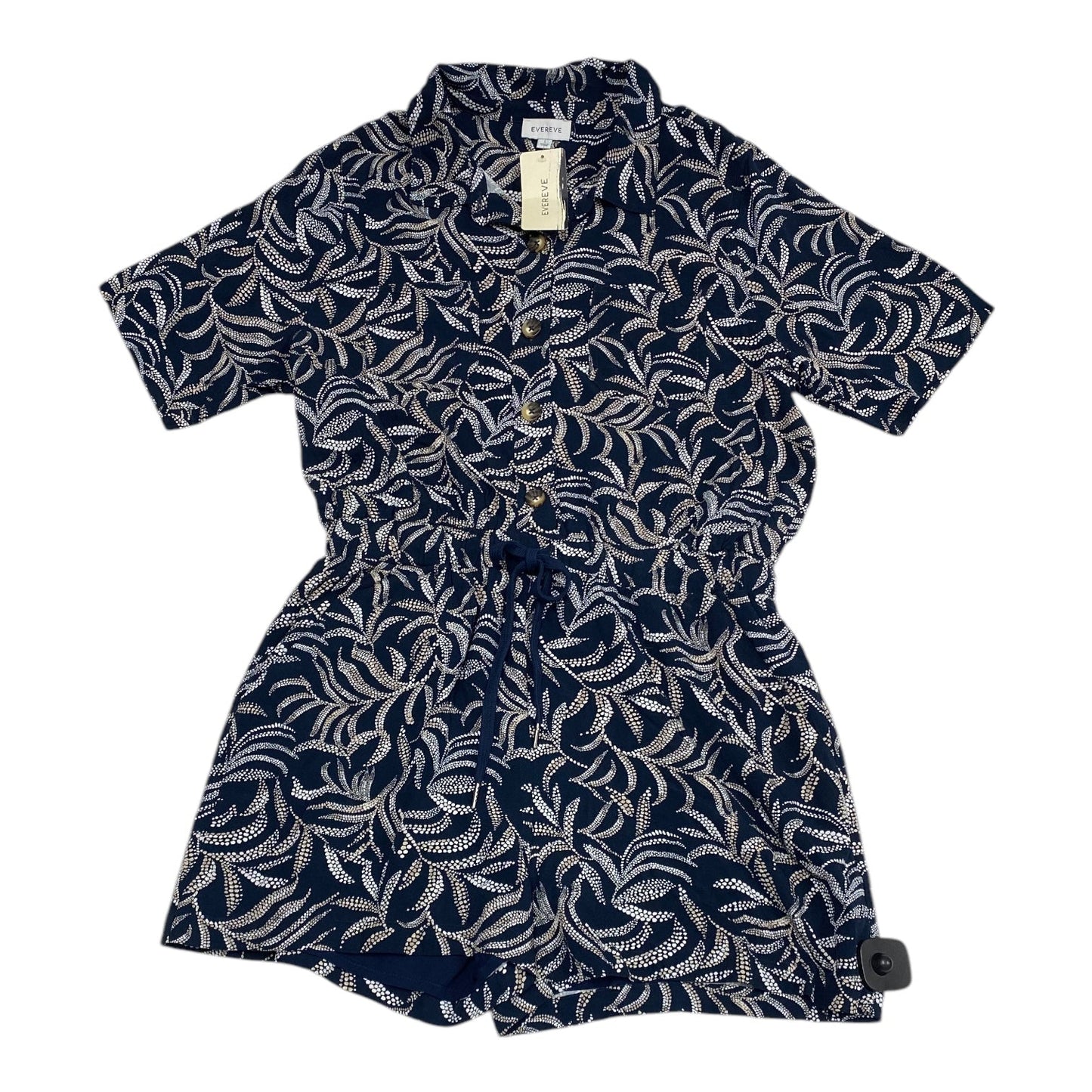 Romper By Evereve In Blue & White, Size:L