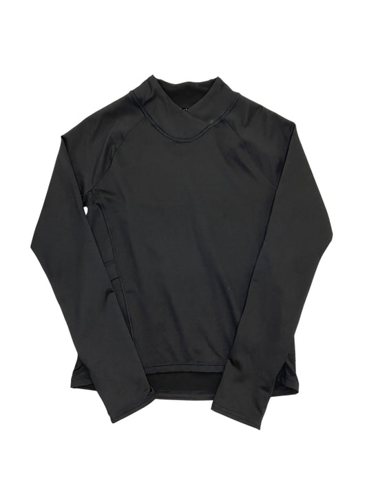 Athletic Top Ls Collar By Athleta In Black, Size:Xxs