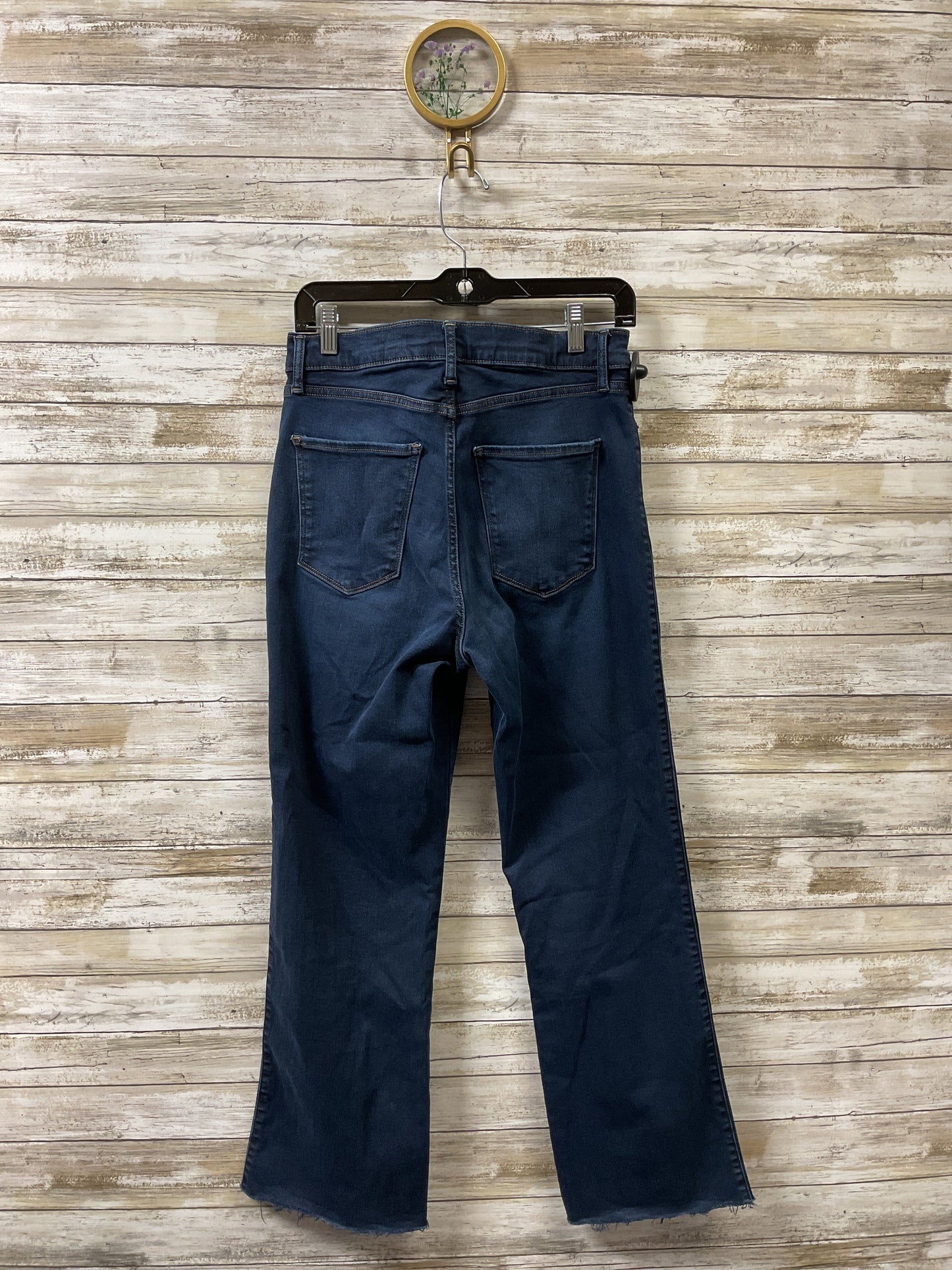 Jeans Straight By Lucky Brand In Blue Denim, Size:4