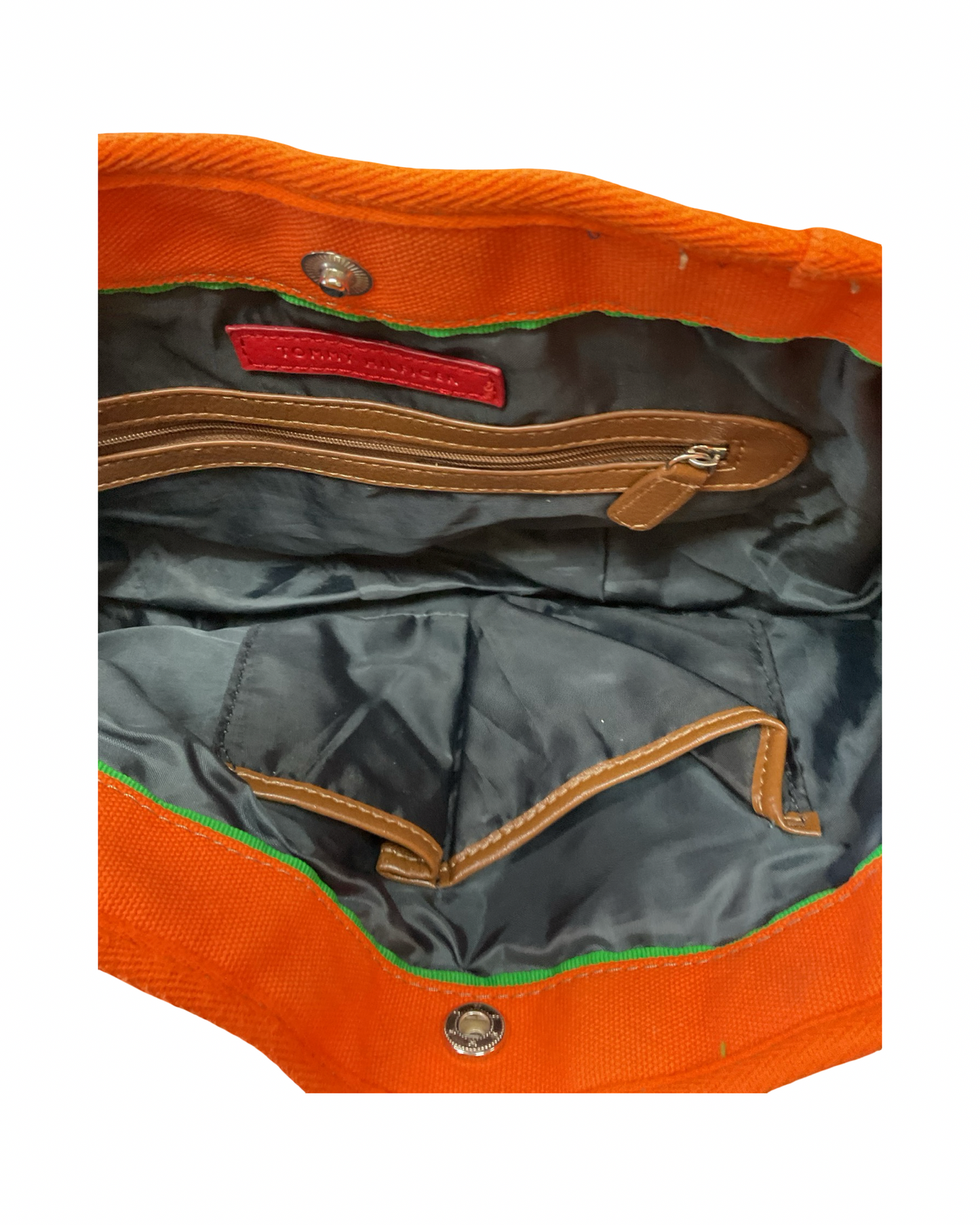 Handbag By Tommy Hilfiger In Orange, Size:Medium