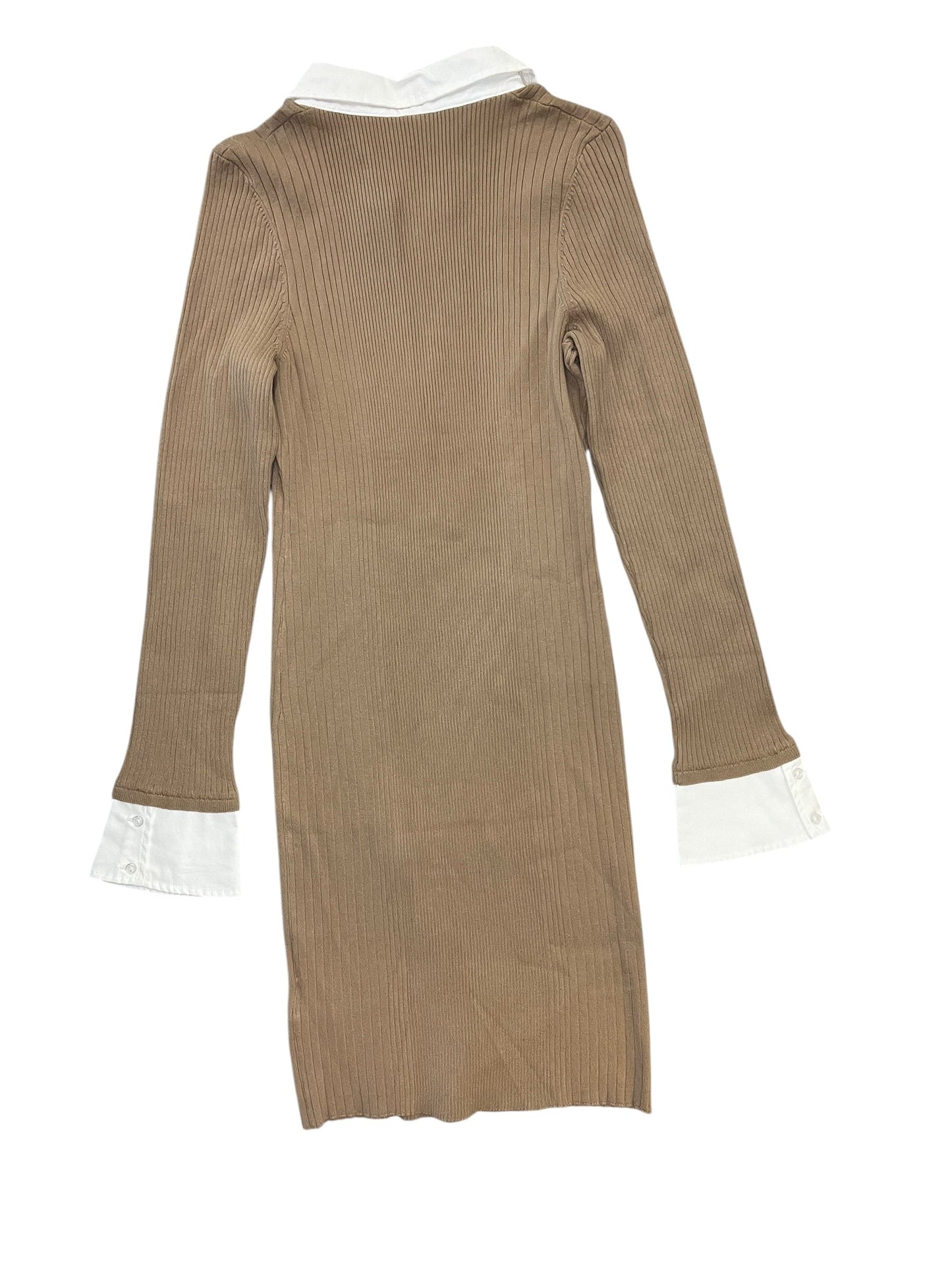 Dress Casual Midi By Anthropologie In Brown, Size:M
