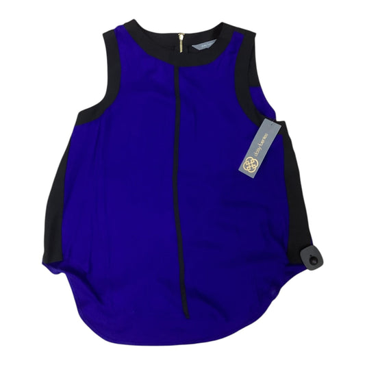 Top Sleeveless By Daisy Fuentes In Black & Blue, Size:M