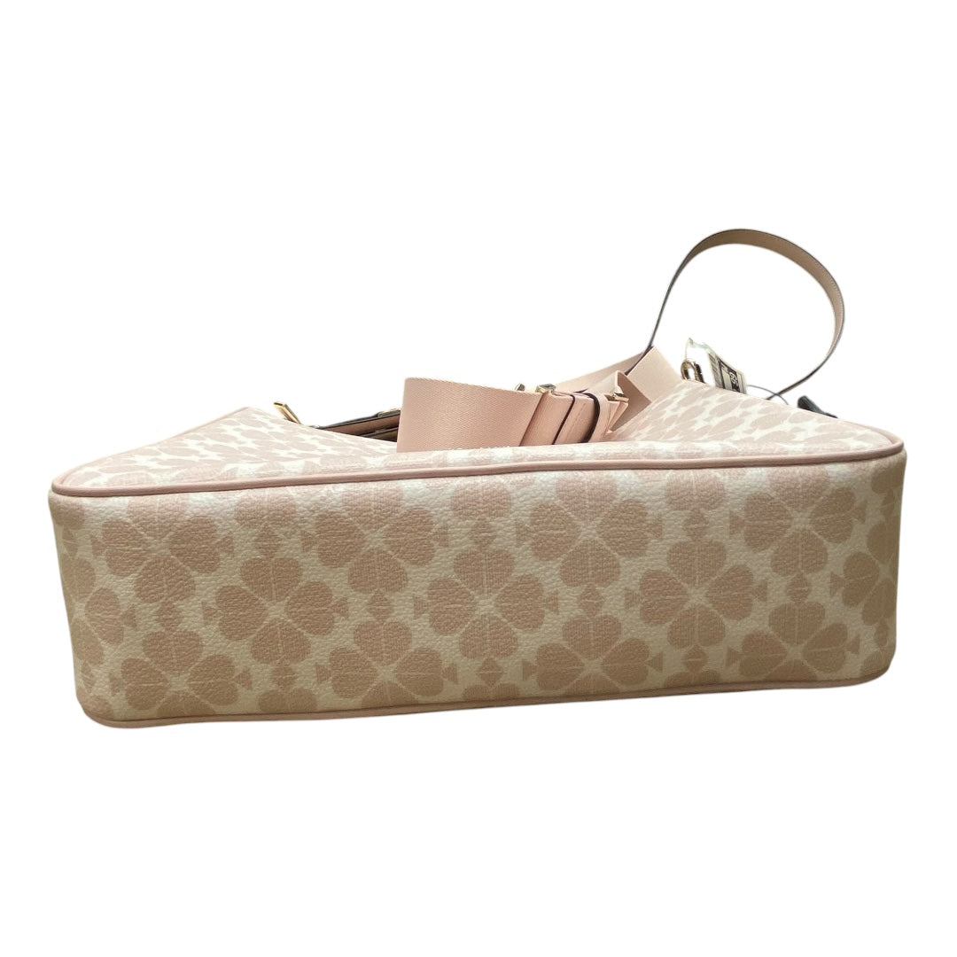 Handbag Designer By Kate Spade In Pink & White, Size:Large
