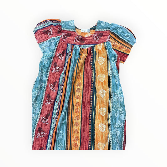 Dress Casual Midi By Clothes Mentor In Multi, Size:1X