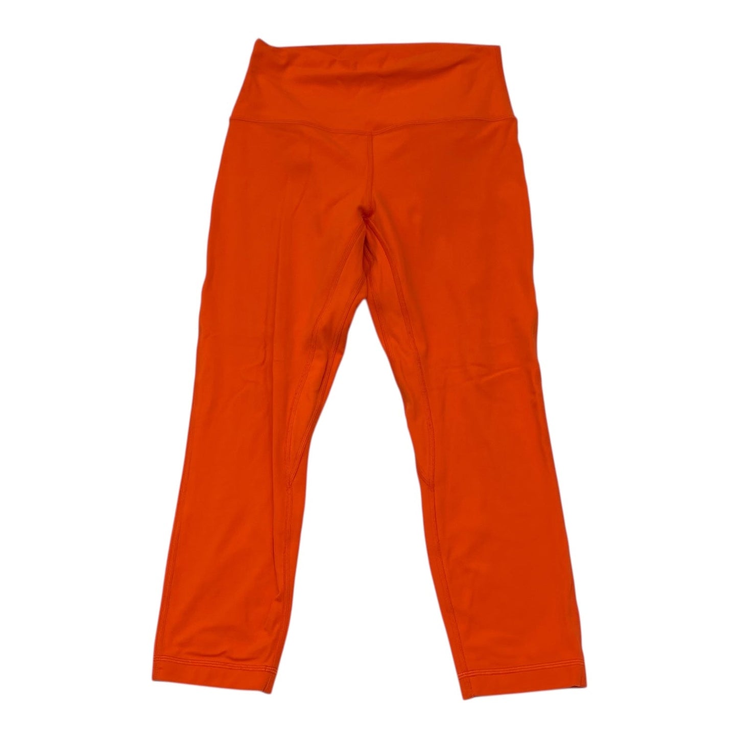 Athletic Leggings By Lululemon In Orange, Size:8