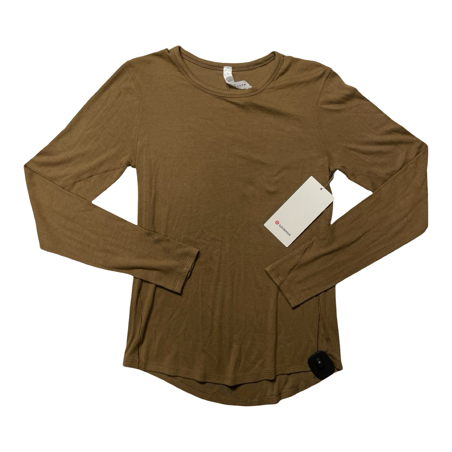 Athletic Top Ls Crewneck By Lululemon In Brown, Size:10