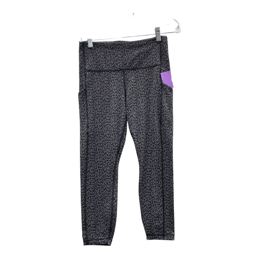 Athletic Leggings Capris By Athleta In Black & Grey, Size:S