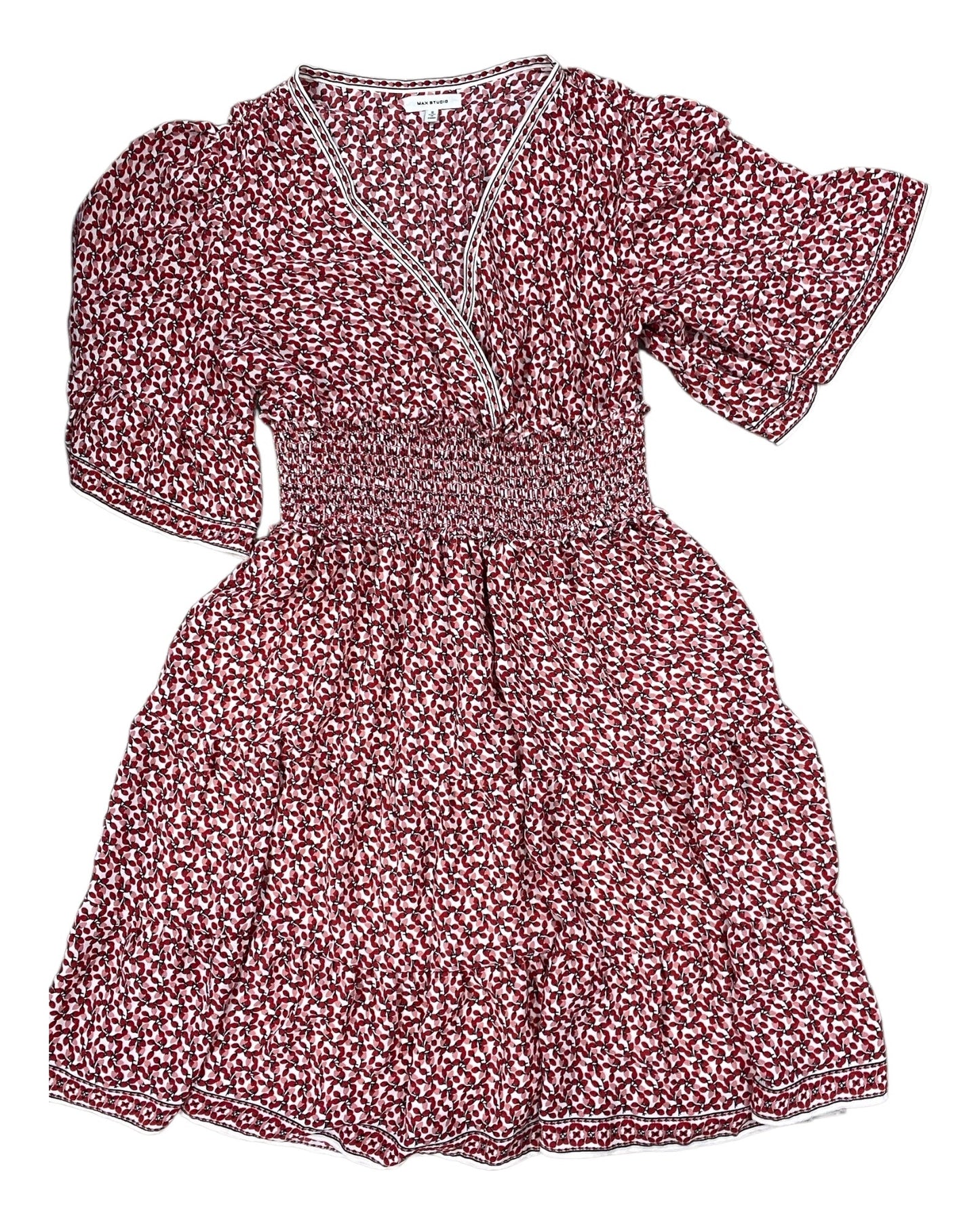 Dress Casual Midi By Max Studio In Red, Size:S
