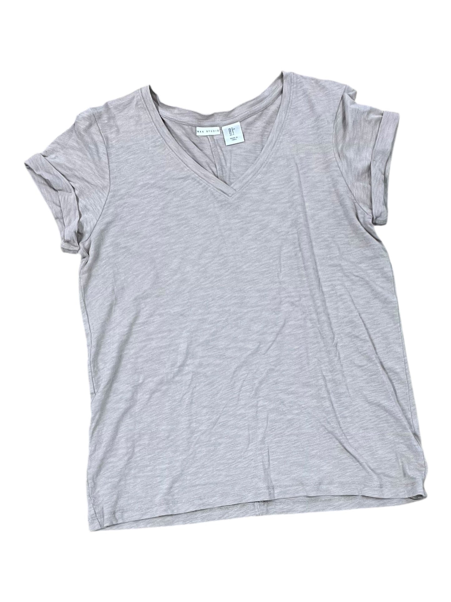 Top Ss Basic By Max Studio In Tan, Size:S