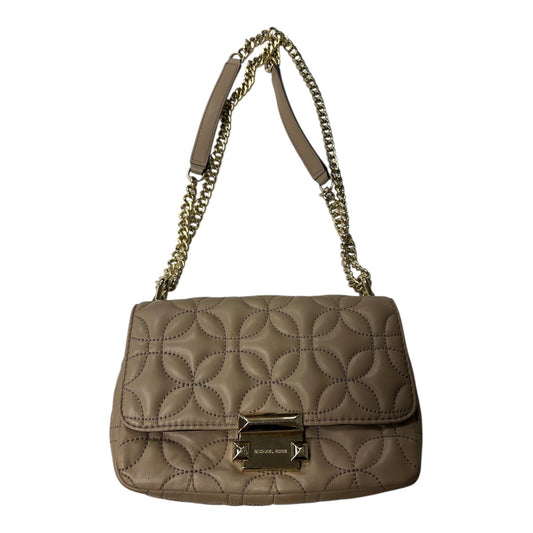 Crossbody Designer By Michael Kors In Beige, Size:Small
