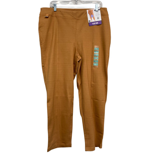 Pants Leggings By Zac And Rachel In Brown, Size:1X