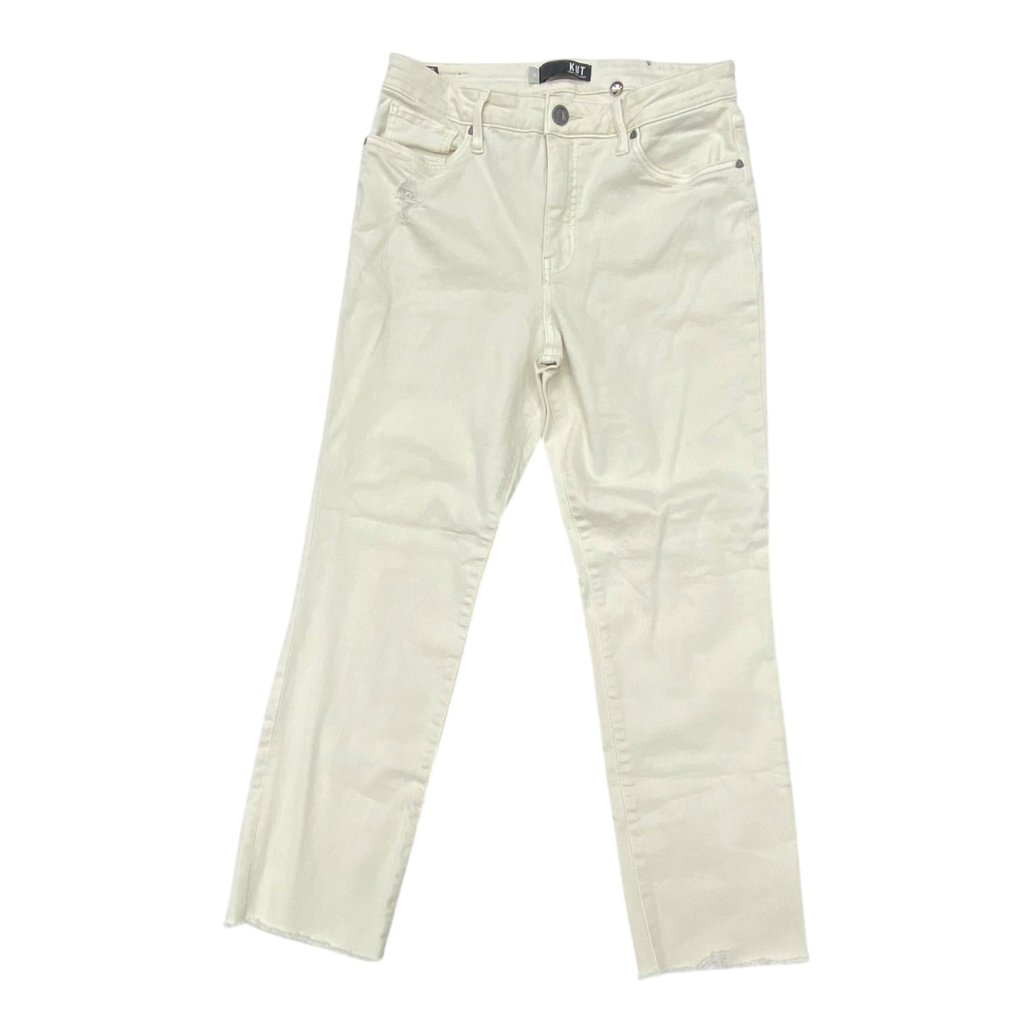 Jeans Straight By Kut In Cream, Size:10