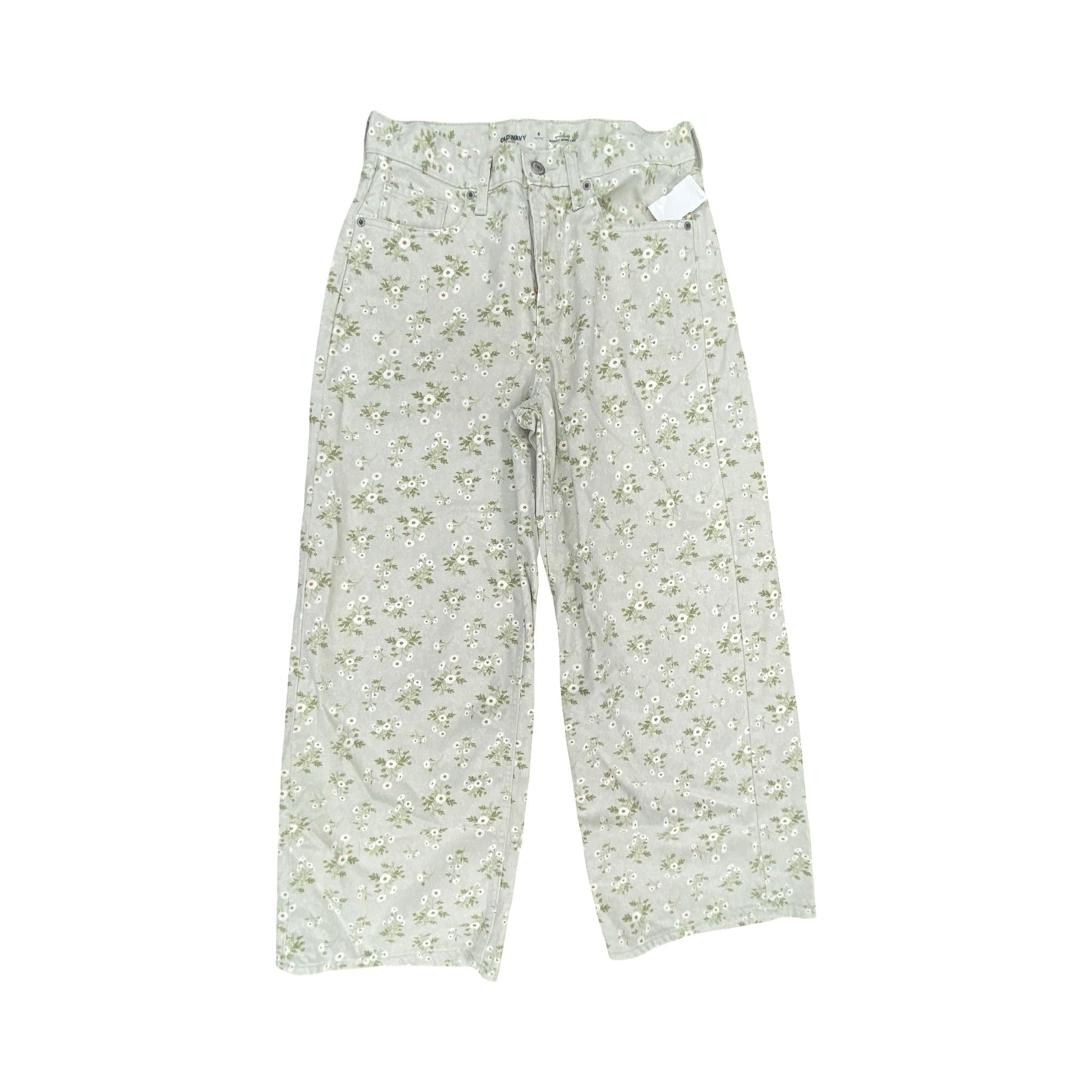 Jeans Boyfriend By Old Navy In Floral Print, Size:6P