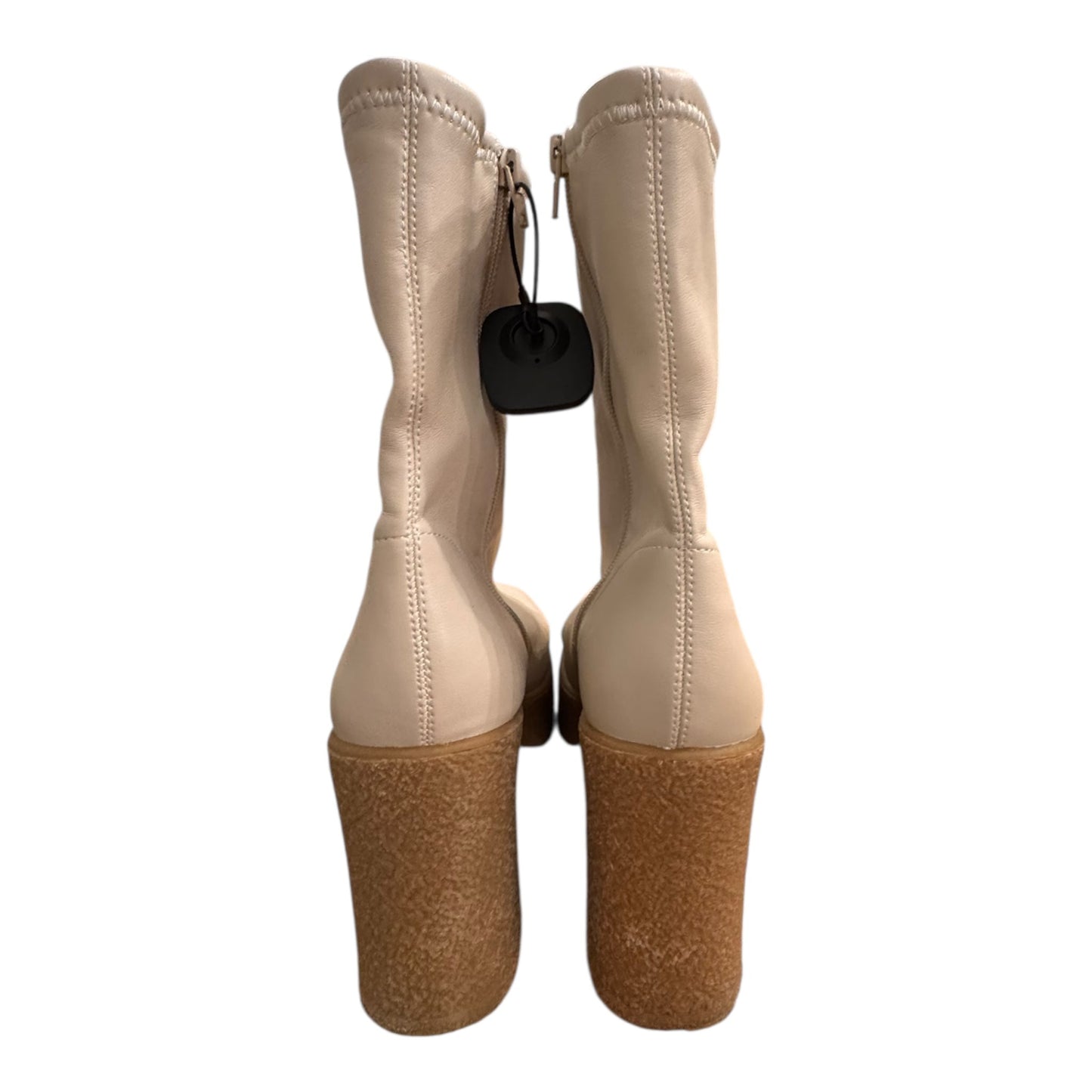 Boots Ankle Heels By Chinese Laundry In Tan, Size:7.5