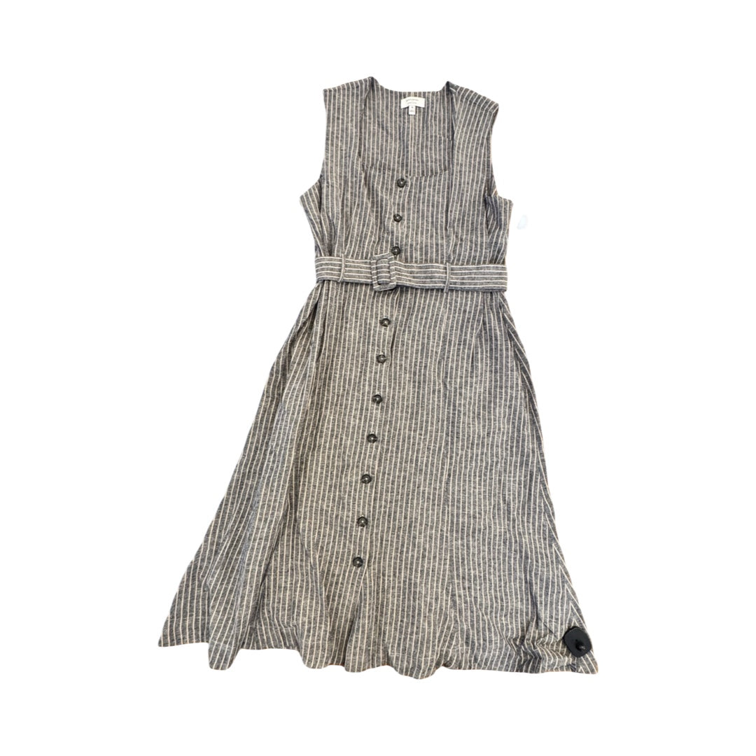Dress Casual Midi By Banana Republic In Black & White, Size:18
