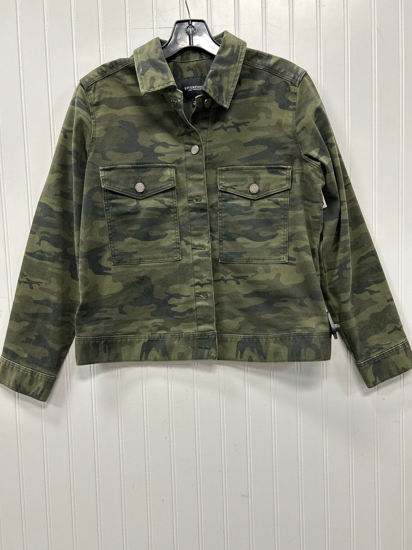 Blazer By Liverpool In Camouflage Print, Size:M