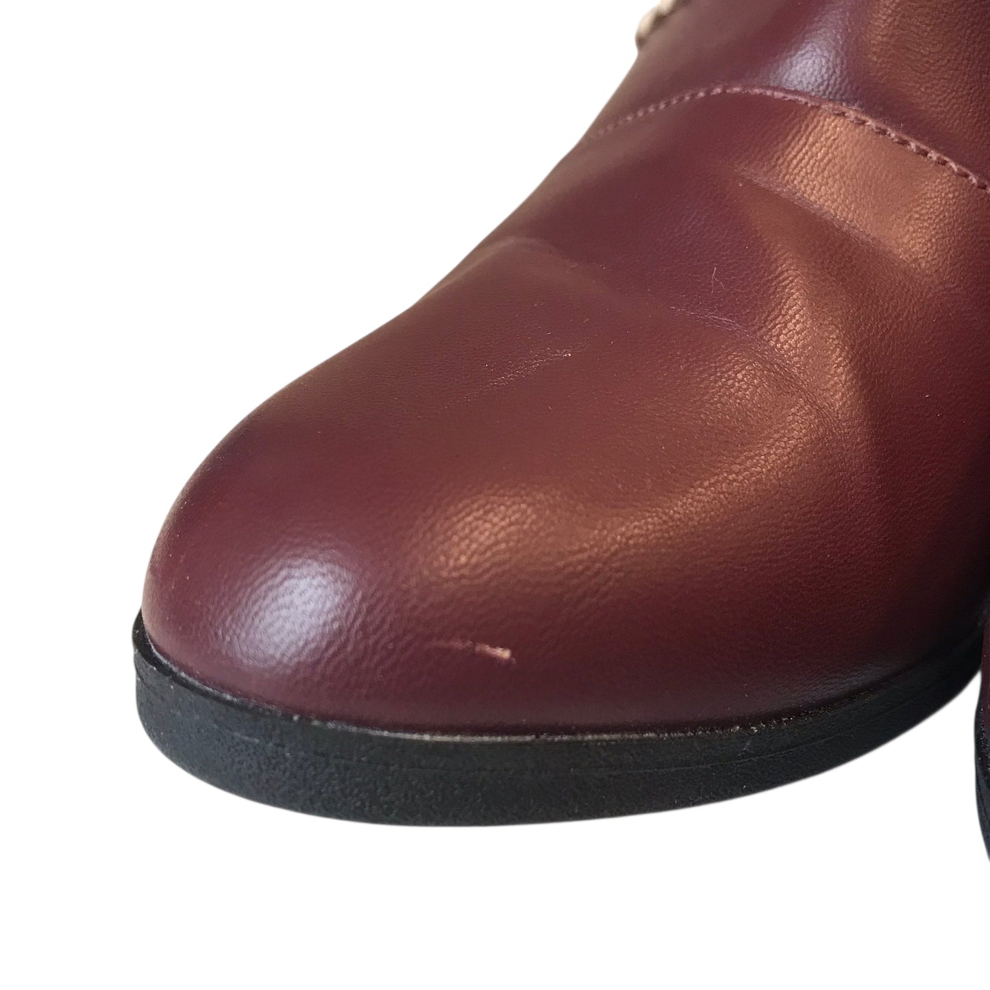Boots Ankle Heels By Easy Street In Maroon, Size:9